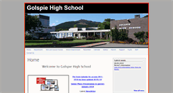 Desktop Screenshot of golspiehigh.schools.uk.com