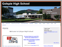 Tablet Screenshot of golspiehigh.schools.uk.com