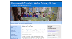 Desktop Screenshot of llanelweddchurchinwalesprimaryschool.schools.uk.com