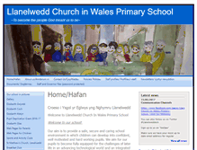 Tablet Screenshot of llanelweddchurchinwalesprimaryschool.schools.uk.com